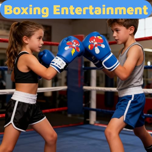 Boxing Gloves for Kids Kids Boxing Gloves Red Blue - color: blue, size: shock boy