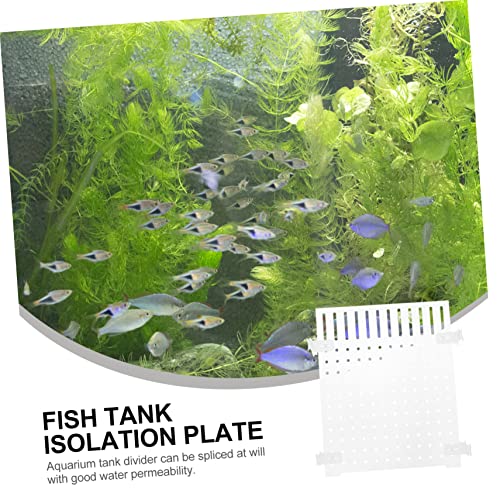COLLBATH Acrylic Isolation Board for Aquarium Fish Tank Divider Transparent Acrylic Cups Easy to Install for Fish Separation and Filtering