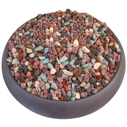 6.6 Pounds Mix Horticultural Lava Rocks, 5-8 mm Lava Rocks for Plants, Bonsai Rocks Horticultural Grit Soil Cover Gravel for Succulents and Hydroponics, Fairy Gardening, Top Dressing, Plant Drainage - size: 0.2-0.3 inch, style: Mix lava/ 6.6 pounds