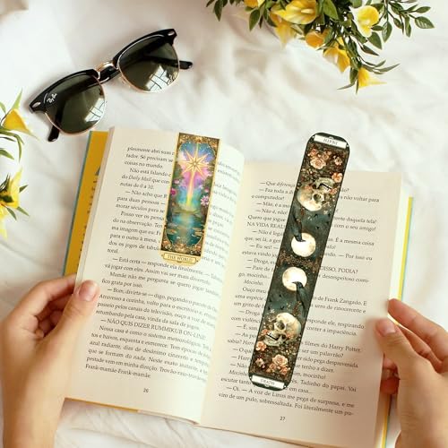 30 Pcs Tarot Fantasy Magnetic Bookmarks, Cute Magnet Book Mark Clips for Reading Women Teens Adults, Witchy Dark Romance Bookish Gifts and Page Marker Accessories - style: Tarot