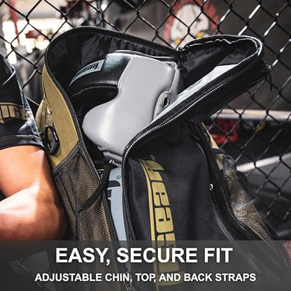 TIGEAR Slate Pro-Style Boxing Headgear | Open-Face MMA Headgear for Sparring, Muay Thai, Kickboxing, and Martial Arts | Lightweight, Maximum Visibility, Moisture-Wicking Liner - size: Small-Medium