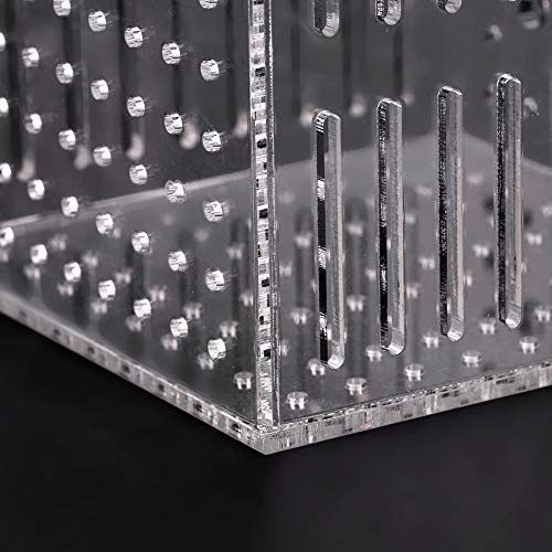 Acrylic Fish Isolation Box, Multifunctional Aquarium Isolation Box for New or Sick Fish, High Clarity Transparent Tank Divider with Adjustable Height for Open Fish Tanks
