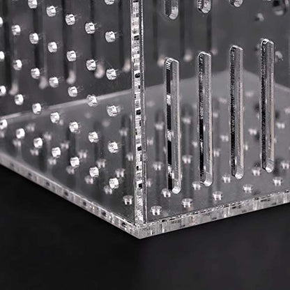Acrylic Fish Isolation Box, Multifunctional Aquarium Isolation Box for New or Sick Fish, High Clarity Transparent Tank Divider with Adjustable Height for Open Fish Tanks