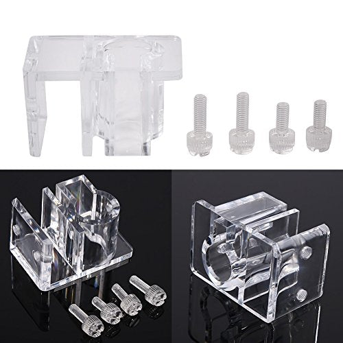 Aquarium Clip Holder | Top - Grade Acrylic Fish Tank Filtration Mount | Hose/Pipe/Tube Clip for 13-17mm Diameter | Safe & Sturdy Water Hose Fixing