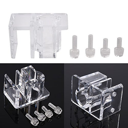Aquarium Clip Holder | Top - Grade Acrylic Fish Tank Filtration Mount | Hose/Pipe/Tube Clip for 13-17mm Diameter | Safe & Sturdy Water Hose Fixing