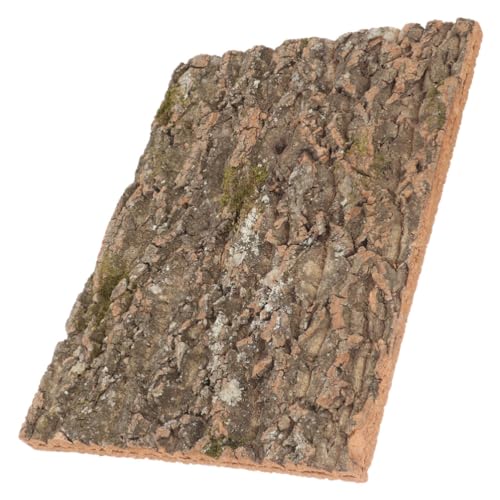 POPETPOP Reptile Cork Bark Background for Terrarium Natural Climbing Mat Decor for Gecko Tanks Safe Wear-Resistant Habitat Enhancement for Aquariums and Reptile Enclosures