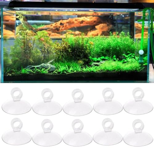 10 Pieces Aquarium Suction Cup Replacement Sucker with Clip Fish for Pipe Hose Tube Holder