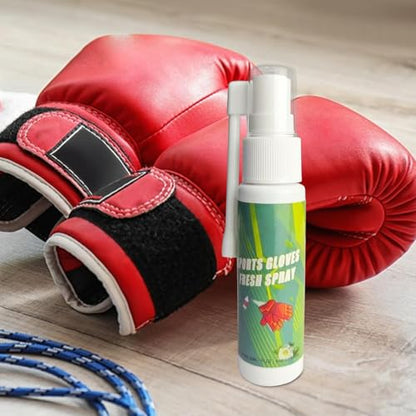 Boxing Glove Deodorizer 30ml - Gym Equipment Spray, Odor Freshener with Long Lasting Fragrance, Sweat Neutralizer Mist, Moisture Absorber for Hockey Football Pads Helmet Shoes Athletic Gear