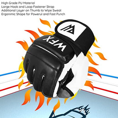 WFX Punch Bag Boxing Gloves Karate Mitts MMA Body Combat Taekwondo Training Martial Art Fighting Grappling Muay Thai TKD MMA Synthetic - size: Medium