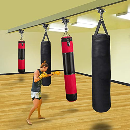 Dolibest Heavy Bag Mount, Punching Bag Hanger, I Beam Hanger, Heavy Bag Hanger for Punching Bag Accessories, Punching Bag Bracket, Beam Hanger with Swivel Hook, Ceiling Mount for Boxing Bag (2 Pack) - color: I-beam hanger-360°+ 180° rotation-2Pack