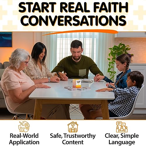 200 Conversation Cards for Christians Game - Explore Your Faith and Have Fun on Family Game Night, Bible Study or Youth Groups - Perfect for Church Groups, Couples Night, Easter Gifts