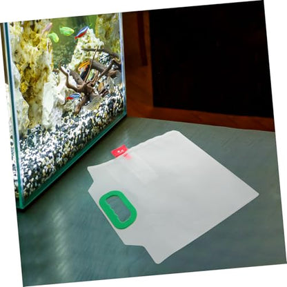 VANZACK 4Pcs Portable Fish Transport Bag with Oxygen Support Transparent Design for Easy Observation Handheld Convenience for Safe Live Fish Shipping