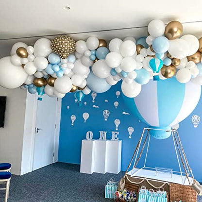 Voircoloria 105pcs White Party Latex Balloons, 12inch - color: 03 White, size: 12 inch - 105pcs