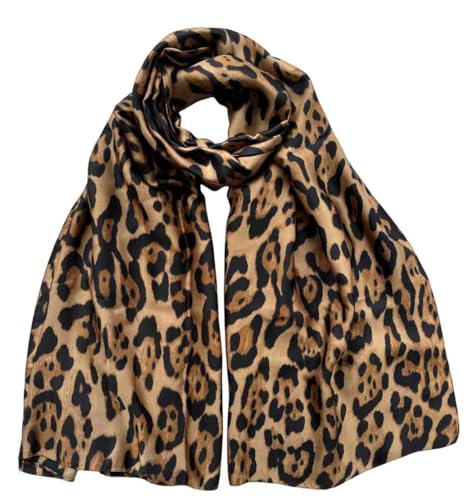 Xyueanlo Scarfs for Women Lightweight Scarves Fashion Print Floral Pattern Head Scarf Wraps Shawls - color: Gold Black