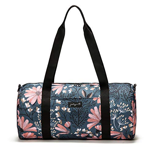 19” Barrel Womens Duffel/Gym/Weekender Bag (Navy Floral) - color: Navy Floral