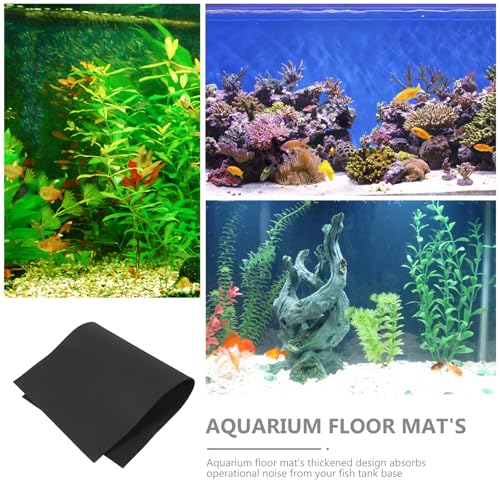 Aquarium Mat for Under Tank - 6mm Waterproof Shock Absorbing Base Cushion - Easy to Cut & Non-Slip Bottom Pad Reptile Terrarium - size: 100.00X50.00X0.60CM