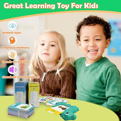 MAYAPHILOS English Talking Flash Cards with 224 Sight Words, Pocket Speech Therapy Toys, Interactive Autism Sensory Toy, Eductional Toys Learn English for Kids - size: 224 Words English