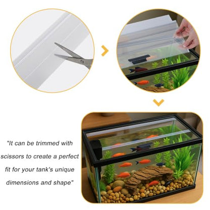 29.21x11.69 x0.16in Clear Tempered Glass Canopy | Aquarium Fish Tank Hoods FITS FOR most 20Long/29 gallon Fish tanks (Aqueon, marine land & perfecto) - size: 1PCS-29.21x11.69in