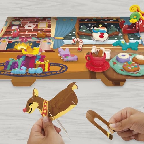 Play-Doh Holiday Advent Calendar for Kids 3 and Up, 24 Day Countdown, Multiple Surprise Gifts Behind Each Door, Arts & Crafts