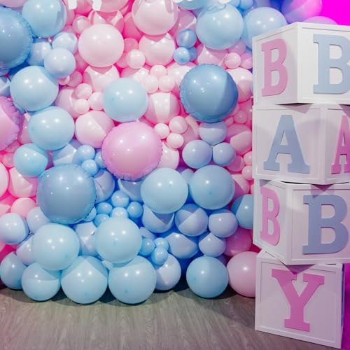 RUBFAC Pink Balloons Pastel Pink Balloon Arch Kit Different Sizes 129pcs - color: Baby Pink