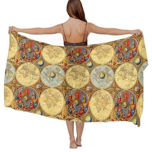 Chiffon Shawl Scarf Sarong And Sun Protective Shawl Long Lightweight Travel Scarf - color: Color136