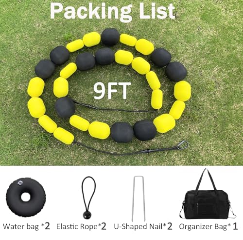 Goalkeeper Training Equipment -13FT Goalie Single Line Deflector, Ball Deflector Soccer, Multiple Different Refraction Angles, Reflexes and Agility Training - size: 9 FT