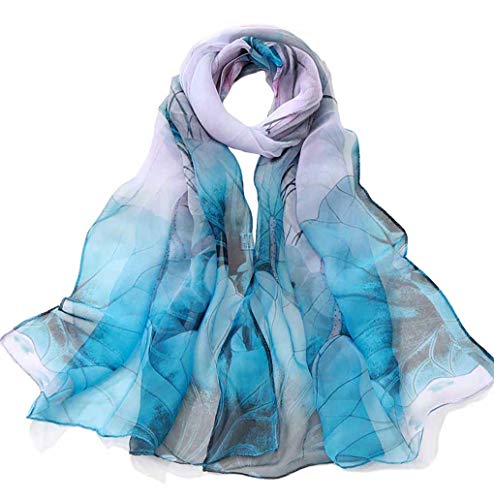 Acotavie Scarfs for Women Lightweight Fashion Scarves Print Floral Pattern Scarf Shawl Wraps - color: W07