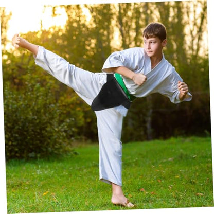 POPETPOP Sports Groin Guard Breathable Crotch Protector Wear Resistant Design for Taekwondo Boxing Karate Portable Training Supply for Adults