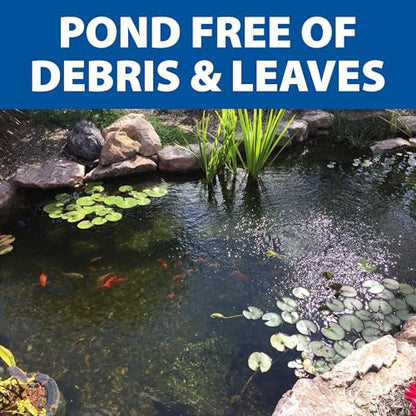 The Pond Guy Heavy Duty Telescopic Fish & Utility Net Combo | Adjustable aluminum pole and mesh netting are ideal for water garden maintenance and fishing equipment needs