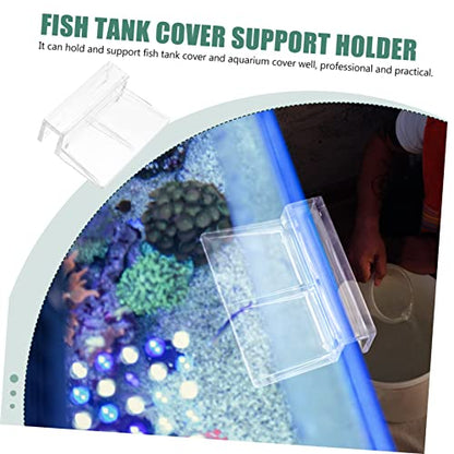 Toddmomy 10pcs Aquarium Cover Frame Support Racks Durable Fish Tank Brackets for Secure Covers Professional Accessories for Fish Tank Setup and Maintenance