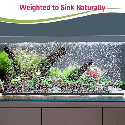 hygger Aquarium Bubble Curtain Wall, Quiet Fish Tank Air Stone with Accessories, High Dissolved Aquarium Bubbler Oxygen Diffuser Decoration for Freshwater & Saltwater - size: 29.5-IN Long