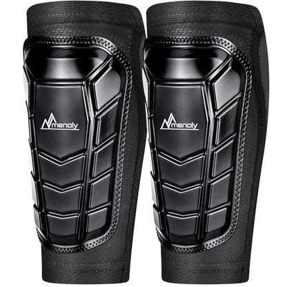 MENOLY Soccer Shin Guards，Kids Youth Soccer Shin Guards Sleeves with Honeycomb Pads for 7-18 Boys Girls Shin Pads Protective Soccer Equipment for Youth Adult High Impact Resistant & Comfortable - size: Small