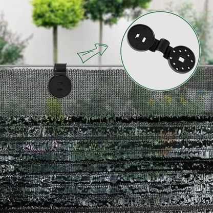 100-Pack Shade Cloth Clips, Lock Grip, Heavy Duty Tarp Clips, UV-Resistant Canopy Fasteners, Non-Slip Grip For Netting/Greenhouse, Windproof Sunshade Clamps - size: Large size 10*3.8cm