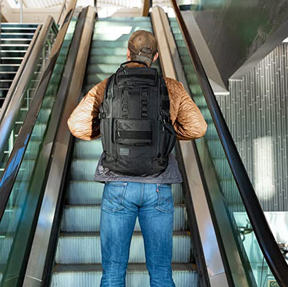 Tactical Backpack and Gym Bag 1000D Nylon Black - color: Black, style: Backpack (Tactical)