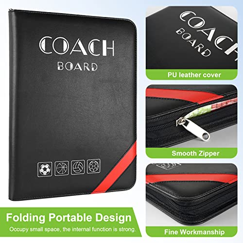 Pure Vie Portable Magnetic Soccer Coaching Board Football Tactics Clipboard | Soccer Strategy Whiteboard for Coaches Training and Matches, Dry Erase Board with Magnet, Pen Football Sport Coach Must Haves - color: 20.87'' X 12.20''