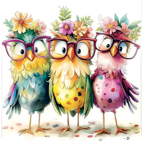 Colorful Owls 500 Piece Jigsaw Puzzle for Adults Cute Cartoon Birds Art Puzzle Family Fun Puzzle with with Letters on Back Challenging Puzzle for Seniors, Home Decor (23''X15'') - color: Cartoon Birds
