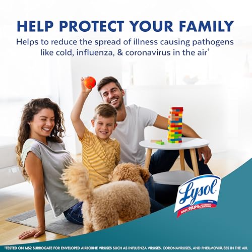 Lysol Air Sanitizer Spray with Bacterial Odor Eliminator for Home & Office, Sanitizing Air Spray, Air Freshener Alternative, Simple Fresh Scent,10 oz (Pack of 6) - size: 10 Ounce (Pack of 6)