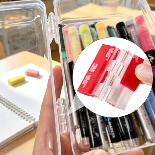 8 Pcs Clear Acrylic Small Hinges 45 x 38 mm Self Adhesive Mini Hinge Swing Clear Door Hinges Tiny Adhesive Hinge for Crafts Cabinet Drawer Jewelry Box DIY Display Plastic Box - size: 45 x 38 mm (1.75 x 1.5 inch)
