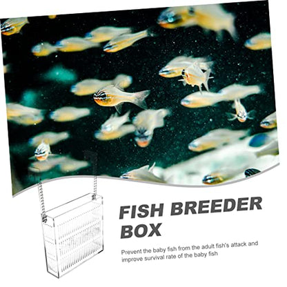 Aquarium Shrimp Breeding Container Isolation Box for Fish Durable Nursery for Fish Fry Prevents Aggressive Interactions Easy to Clean