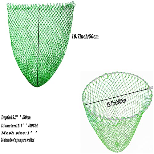 Fishing Net Replacement Net Fish Landing Net Foldable Fishing Replacement Net Freshwater Saltwater