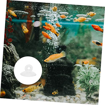 FOMIYES 25pcs Aquarium Suction Cup Clips for Fish Tank Hose Clamp Holders Durable Airline Support for Aquarists and Shrimp Breeders Easy to Install and Use