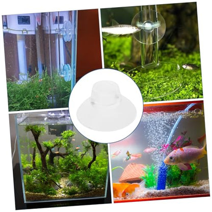 KESYOO 50pcs Fish Tank Feeder Cups Holders for Secure Feeding Aquariums Transparent Design for Elegant Look for Tanks - size: 2.60X2.60X1.50CM