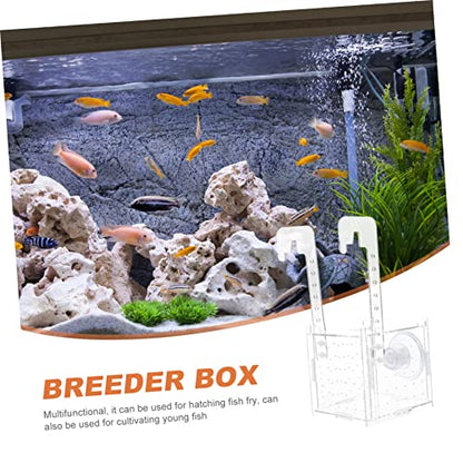 Isolation Box for Fish Transparent Breeding and Incubation Separator for Aquariums Easy to Clean and Store for Fish and Observation