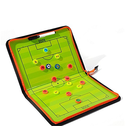 Pure Vie Portable Magnetic Soccer Coaching Board Football Tactics Clipboard | Soccer Strategy Whiteboard for Coaches Training and Matches, Dry Erase Board with Magnet, Pen Football Sport Coach Must Haves - color: 16.54'' X 11.32''