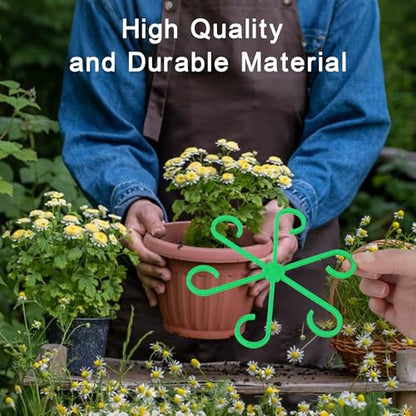 Plant Stem Supports for Indoor Plants, Reusable Monstera Plant Support, Plant Propagation Buddy, Sturdy Houseplant Accessories, Stable Leaf Buddy Plant Support Stakes, 6PCS Green
