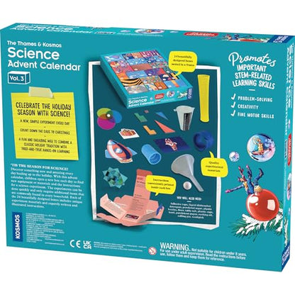 The Thames & Kosmos Science Advent Calendar Vol 3 | 24 Daily STEM Experiments in Chemistry, Biology & Physics, Countdown to Winter Holiday Celebrations | Fun, Wholesome Family Tradition (2025 Version)