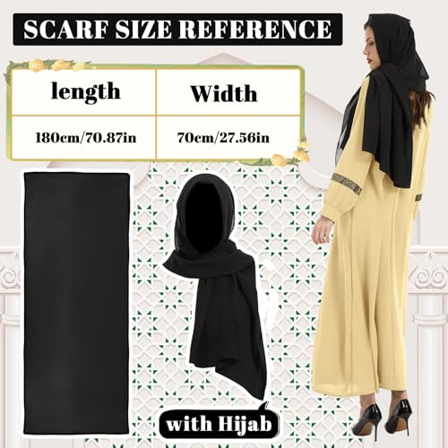 GYQMBT Womens Muslim Printed Abaya,Long Sleeve Zipper Islamic Robe Prayer Clothes with Hijabs - color: Khaki, size: 3X-Large