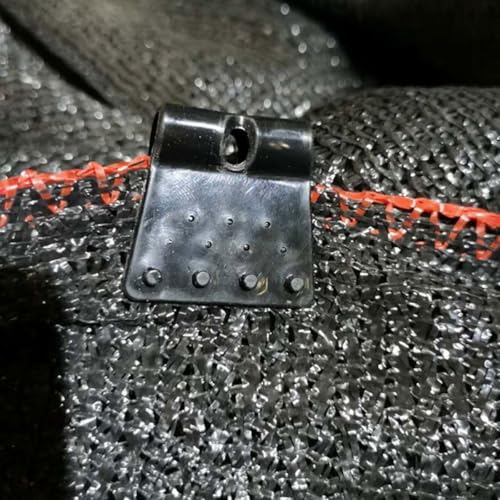FOMIYES 30pcs Agricultural Greenhouse Clips Mesh Buckle Sunshade Clamp for Garden Mesh Fixing, Outdoor Plastic Hoop Net Fastener, round Square Shape