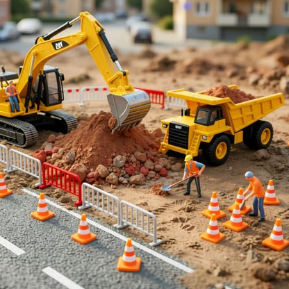 30Pcs Mini Traffic Cones, 1in Mini Cones Orange Small Roadblock Construction Signs, Tiny Traffic Toys Training Scene Roadblocks, Multifunctional Race Decor Building Theme Cars Party Favors
