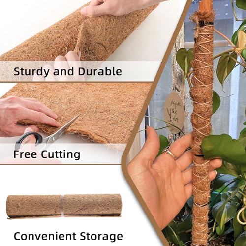 Coco Liner Roll - 16x160 inch Natural Coconut Fiber for Planters, Versatile Flower Baskets, Garden Decoration, Animal Pet Pads - Reptile-Friendly, Ideal for Window Boxes and Nesting Boxes - size: 16in X 160in